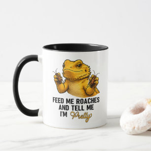 Funny Bearded Dragon Lover Reptile Owner Roaches  Mug