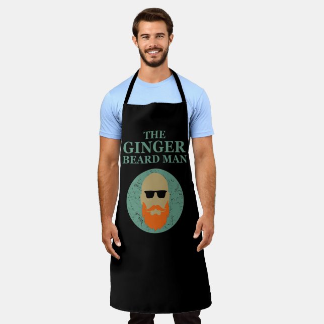 Funny bearded quotes ginger beard  apron (Worn)