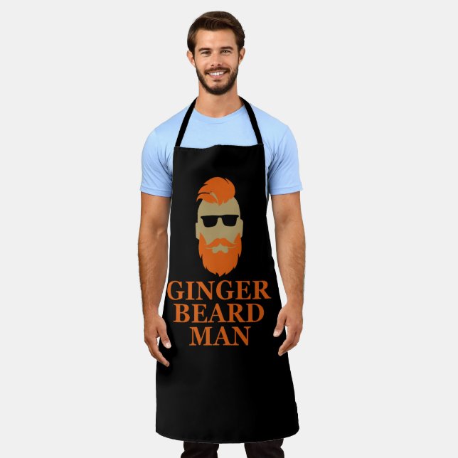 Funny bearded quotes ginger beard  apron (Worn)
