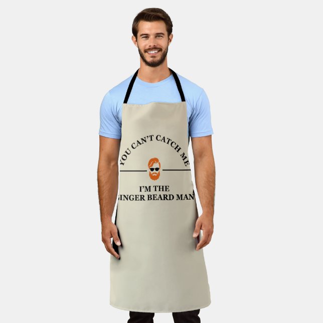 Funny bearded quotes ginger beard  apron (Worn)