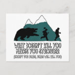 Funny bears postcard<br><div class="desc">Funny bears meets funny bears saying T shirt and funny bear gifts for fans of funny gifts featuring a funny bear saying and bear image.</div>