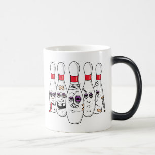 Funny Beat Up Bowling Pins Magic Mug