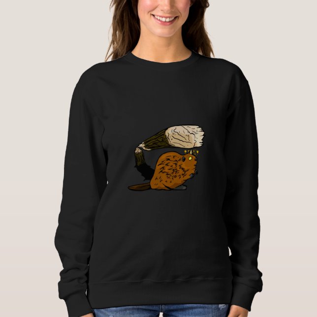 Funny Beaver Costume Sweatshirt (Front)