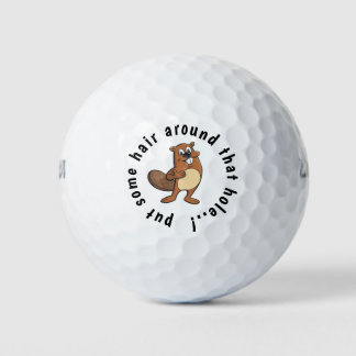 Funny Beaver 😂 Hair around Hole  Golf Balls