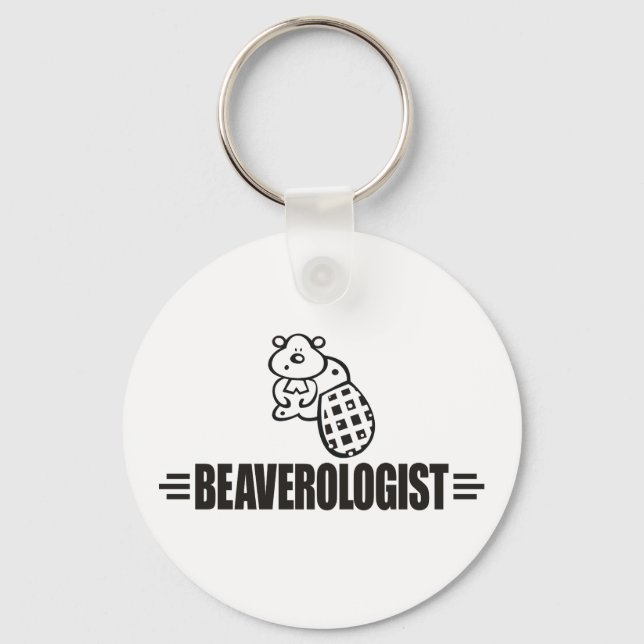 Funny Beaver Keychain (Front)