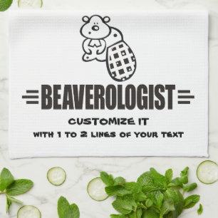 Funny Beaver Kitchen Towel