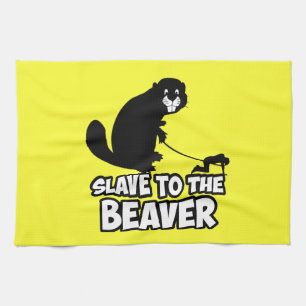 Funny Beaver Kitchen Towel
