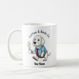 Funny Bedlington Terrier Dog Business Suit Coffee  Mug