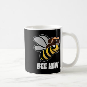 Funny Bee Haw Bumble Bee Graphic Cowboy Hat Coffee Mug
