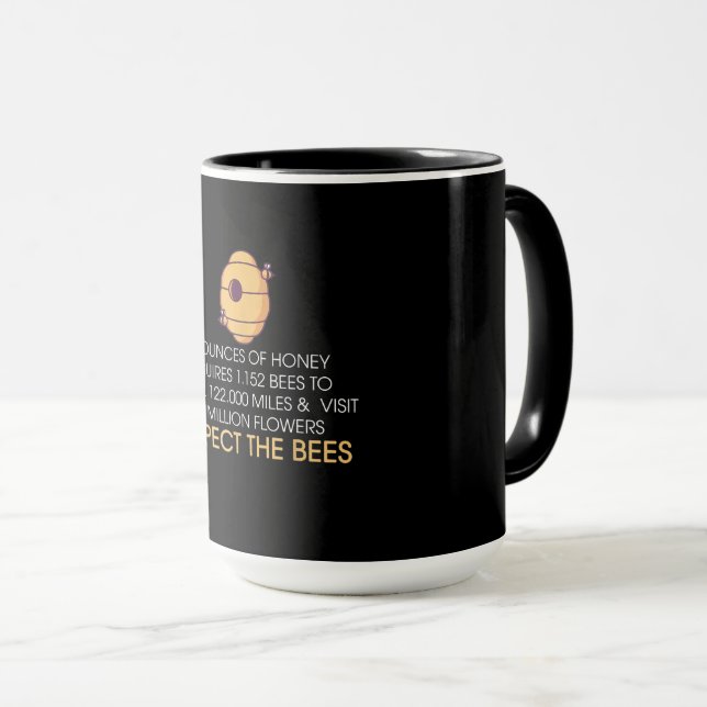 Funny Bee Hive Gift | Honey Bee Lover Gifts Mug (Front Right)