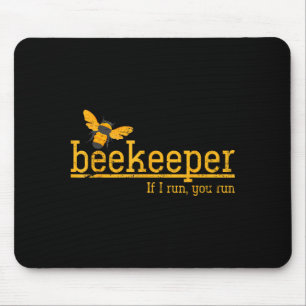 Funny Bee Hive Honey Lover Gift Beekeeper Mouse Pad