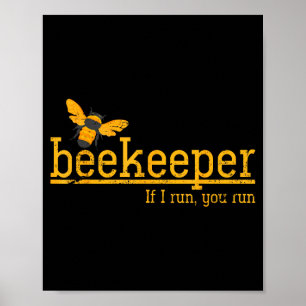 Funny Bee Hive Honey Lover Gift Beekeeper  Poster