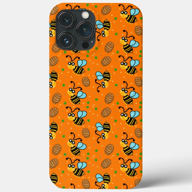 Funny bee pattern Case-Mate iPhone case (Back)