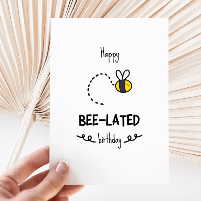 Funny Bee Pun Beldate Carte d'Anniversaire (Créateur téléchargé)