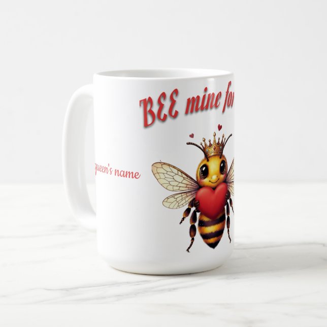 Funny Bee Pun Valentine  Coffee Mug (Front Left)