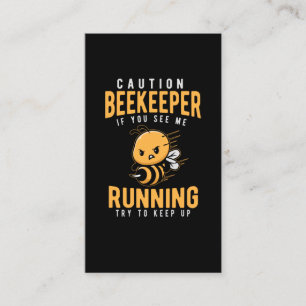 Funny Beekeeper Joke Bee Humour Business Card