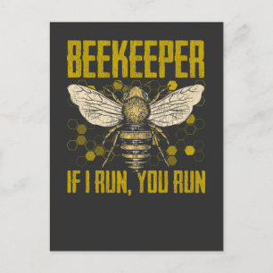Funny Beekeeper Quote for Bee Lover Postcard