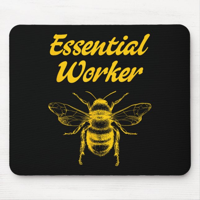 Funny Beekeeping Beekeeper Honey Bees Environmenta Mouse Pad (Front)