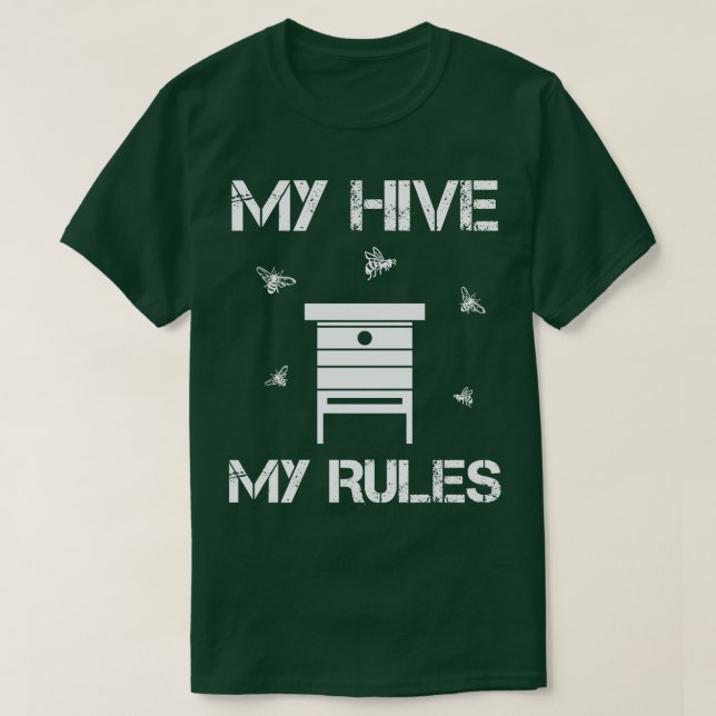 Funny Beekeeping By Hive Bees T-Shirt (Design Front)