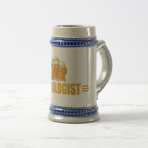 Funny Beer Beerologist Love Drinking Ale Stein