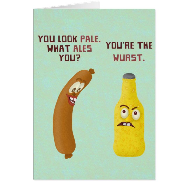 Funny Beer Bratwurst Pun Wurst Pale Ale (Devant)