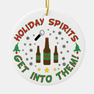 Funny Beer Christmas Ornament