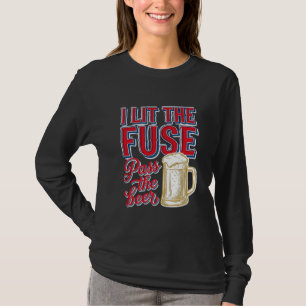 Funny Beer Fireworks Vintage Shirt Design_1