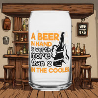 Funny beer hand cooler word art