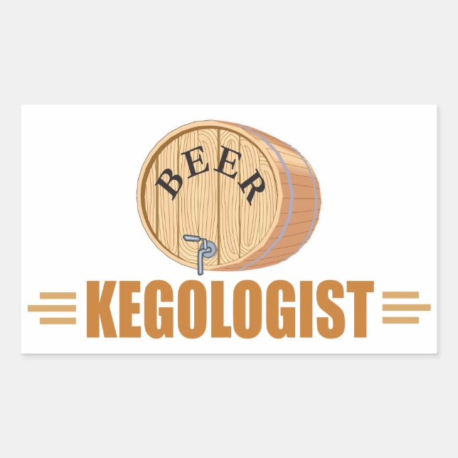 Funny Beer Keg Sticker (Front)