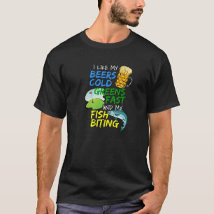 Funny Beer Lover Fisherman Fishing Golfing Golf Pl T-Shirt