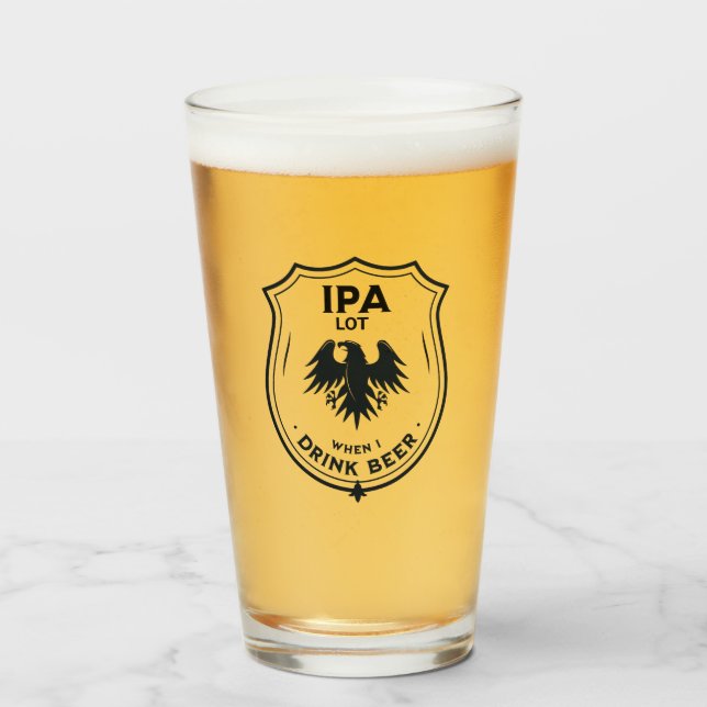 Funny Beer Lover Glass (Front Filled)