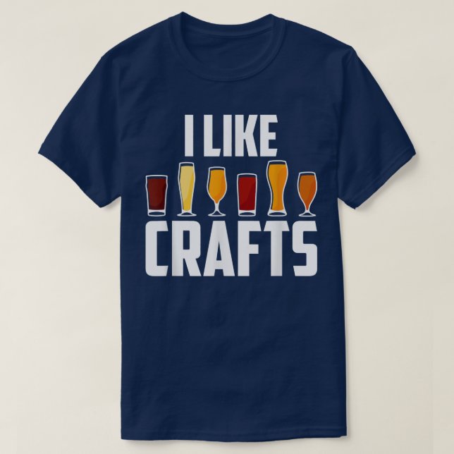 Funny Beer Lovers Hobby Craft Humor Beer Drink I L T-Shirt (Design Front)