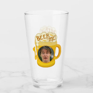 Funny Beer Me Drinking Humour   Custom Photo Bar Glass
