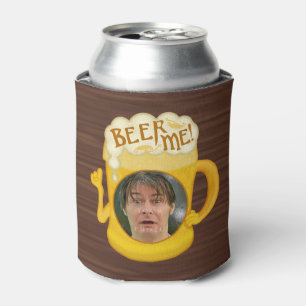 Funny Beer Me Drinking Humour   Personalized Photo Can Cooler