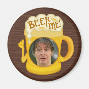 Funny Beer Me Drinking Humour   Personalized Photo Magnet