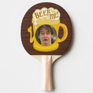 Funny Beer Me Drinking Humour   Personalized Photo Ping Pong Paddle
