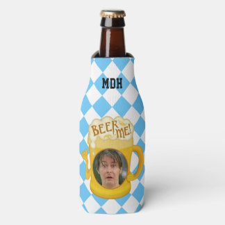Funny Beer Me Oktoberfest Drinking Humour | Photo Bottle Cooler