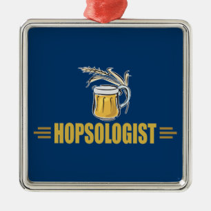 Funny Beer Metal Ornament