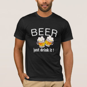 Funny Beer Pun,  Funny Beer Slogan T-shirt Design