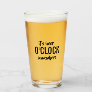 Funny beer quote glass