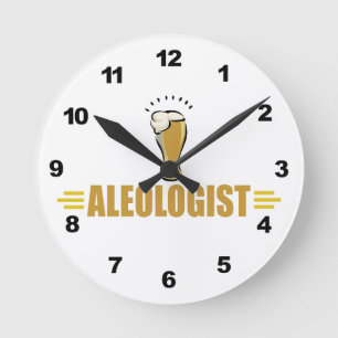 Funny Beer Round Clock