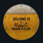 Funny Beer themed "man cave" dart board<br><div class="desc">Funny alcohol themed dart boards. Welcome to the man cave!</div>