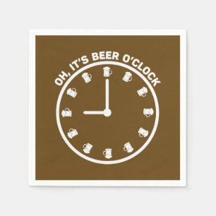 Funny beer word art bar mancave  napkin