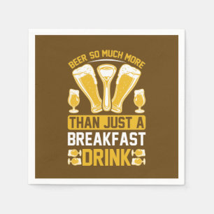 Funny beer word art drinking bar mancave napkin