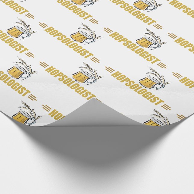 Funny Beer Wrapping Paper (Corner)