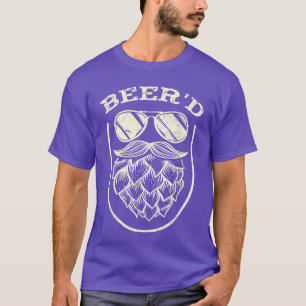 Funny Beerd Beard Beer Hops Craft Beer Drinker ret T-Shirt