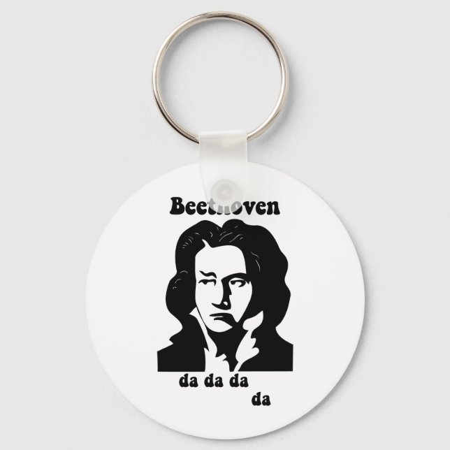 Funny Beethoven Keychain (Front)