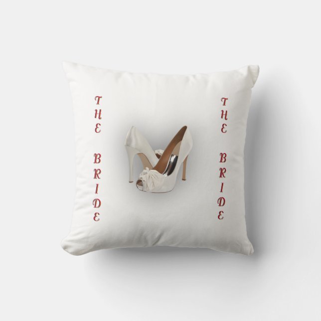 Funny Before and After Wedding Throw Pillow (Front)