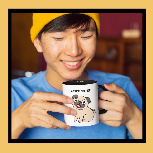 Funny Before Coffee After Coffee Pug Mug (Creator Uploaded)