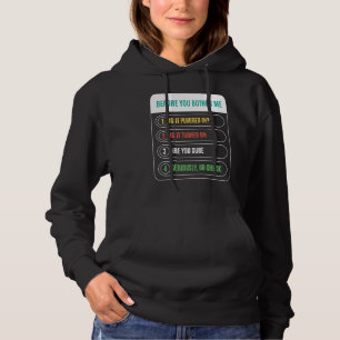 Funny Before You Bother Me is It Plugged In Techni Hoodie
